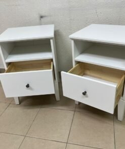 IKEA IDANÄS white bedside table, - Image 9