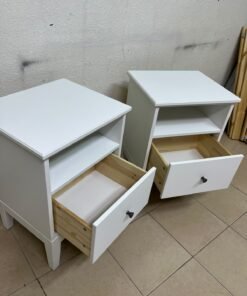 IKEA IDANÄS white bedside table, - Image 13
