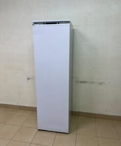 A white built-in upright freezer featuring multiple transparent storage drawers. - Image 7