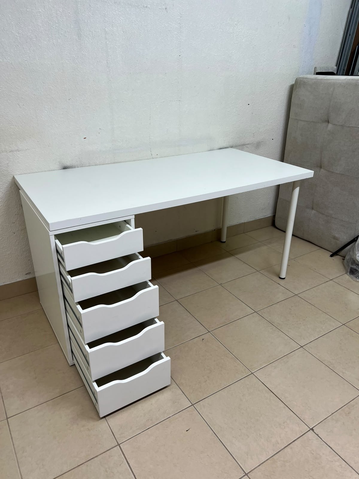 LAGKAPTEN / ALEX desk in white from IKEA - Image 9