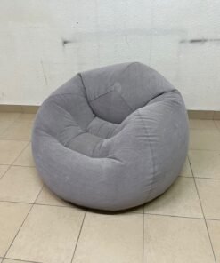 Intex Beanless Bag Chair (inflatable, without filling) – Grey. - Image 4