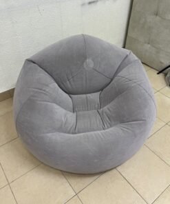 Intex Beanless Bag Chair (inflatable, without filling) – Grey. - Image 7