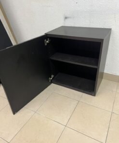 An IKEA BESTÅ series storage cabinet, featuring a high-gloss black door (Selsviken front). - Image 4