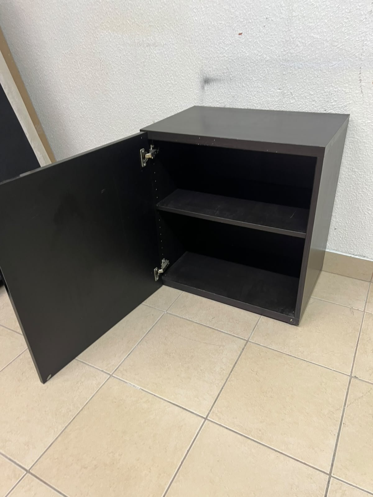 An IKEA BESTÅ series storage cabinet, featuring a high-gloss black door (Selsviken front). - Image 4