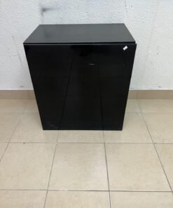 An IKEA BESTÅ series storage cabinet, featuring a high-gloss black door (Selsviken front). - Image 5