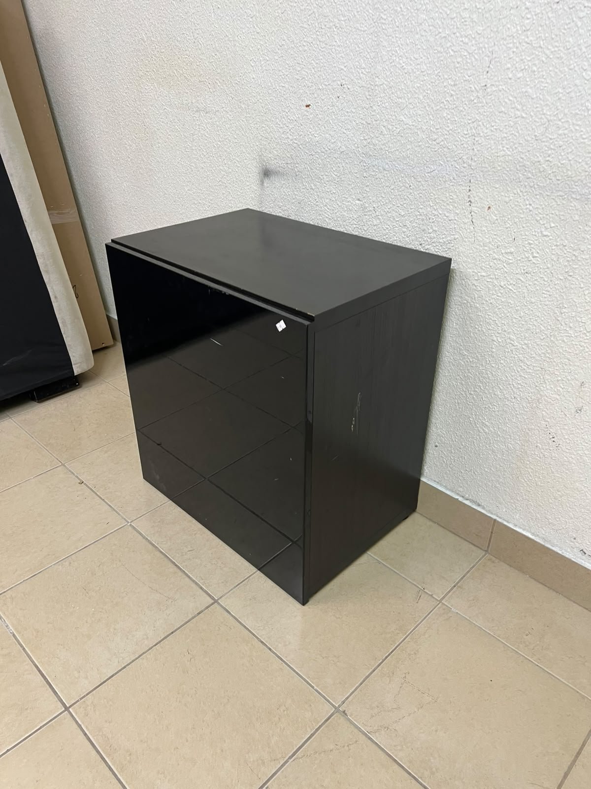 An IKEA BESTÅ series storage cabinet, featuring a high-gloss black door (Selsviken front). - Image 7