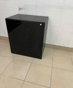 An IKEA BESTÅ series storage cabinet, featuring a high-gloss black door (Selsviken front). - Image 2