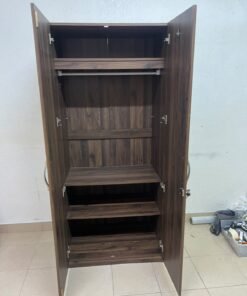 Kulltorp Plus 2-Door Wardrobe with Mirror and Lock from Home Box. - Image 7