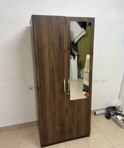Kulltorp Plus 2-Door Wardrobe with Mirror and Lock from Home Box. - Image 8