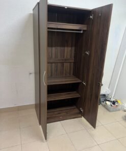 Kulltorp Plus 2-Door Wardrobe with Mirror and Lock from Home Box. - Image 9