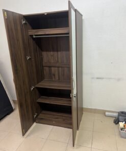 Kulltorp Plus 2-Door Wardrobe with Mirror and Lock from Home Box. - Image 11