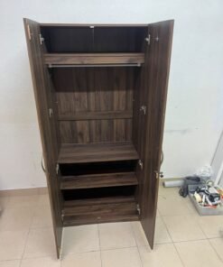 Kulltorp Plus 2-Door Wardrobe with Mirror and Lock from Home Box. - Image 5