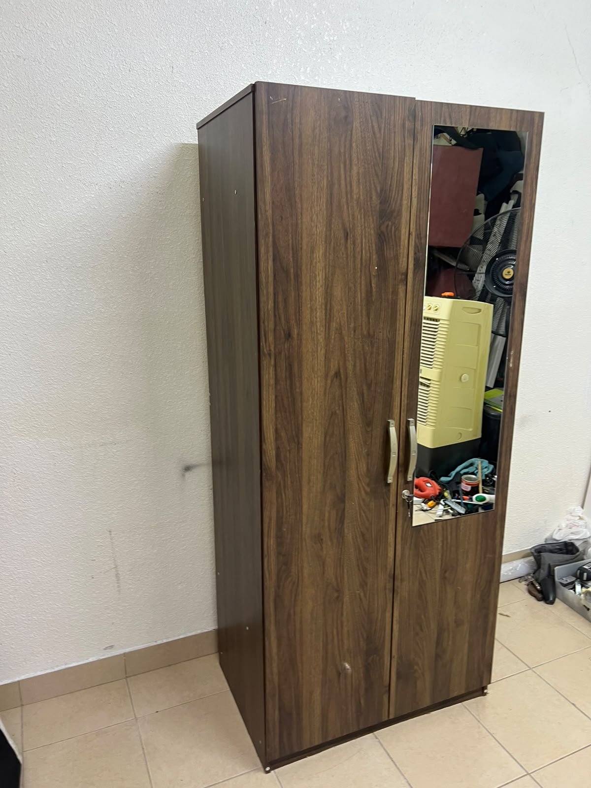 Kulltorp Plus 2-Door Wardrobe with Mirror and Lock from Home Box.