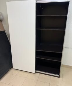 IKEA HASVIK sliding doors in white, designed for use with a wardrobe frame from the IKEA PAX series. - Image 7