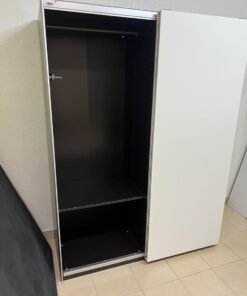 IKEA HASVIK sliding doors in white, designed for use with a wardrobe frame from the IKEA PAX series. - Image 9