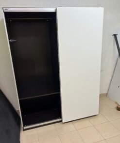 IKEA HASVIK sliding doors in white, designed for use with a wardrobe frame from the IKEA PAX series. - Image 5