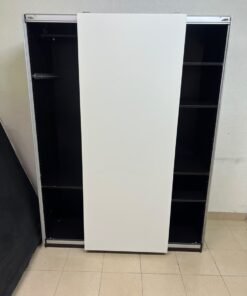 IKEA HASVIK sliding doors in white, designed for use with a wardrobe frame from the IKEA PAX series. - Image 6