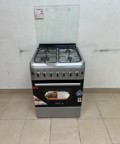 Geepas freestanding gas cooker, 60×60 cm, featuring 4 burners.