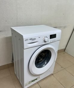 The image shows a Super General front-load washing machine (6 kg capacity, 1000 RPM, model similar to SGW6100NLED). - Image 2
