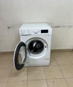 A white, front-loading washing machine from the brand Indesit—part of the "MyTime" range—featuring a 7 kg capacity and a spin speed of 1200 rpm. - Image 12