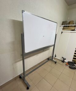 Double-sided, mobile magnetic whiteboard with a metal stand on wheels (Maxi Whiteboard). - Image 4