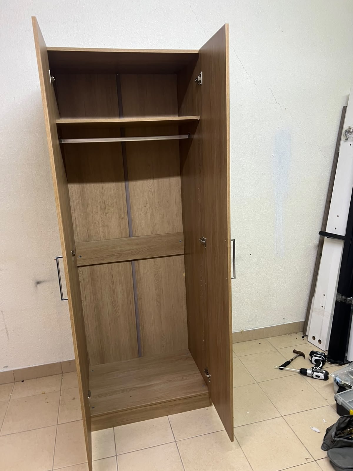 "Supreme" 2-door wardrobe with a mirror, in French Sonoma oak, from Danube Home, - Image 7