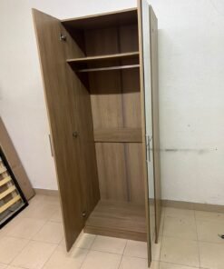 "Supreme" 2-door wardrobe with a mirror, in French Sonoma oak, from Danube Home, - Image 6