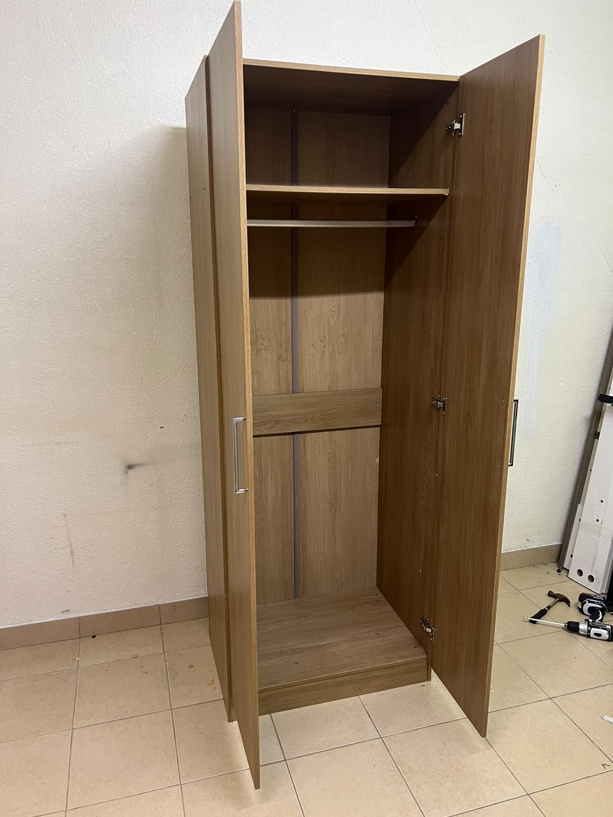 "Supreme" 2-door wardrobe with a mirror, in French Sonoma oak, from Danube Home, - Image 11