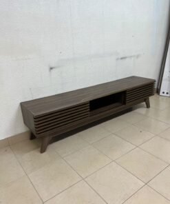 A modern-design wooden TV unit in a walnut finish—the Echo TV Unit from Home Centre UAE. - Image 3