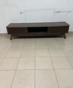 A modern-design wooden TV unit in a walnut finish—the Echo TV Unit from Home Centre UAE. - Image 4