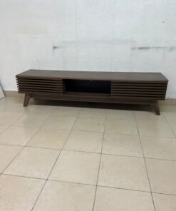 A modern-design wooden TV unit in a walnut finish—the Echo TV Unit from Home Centre UAE. - Image 5