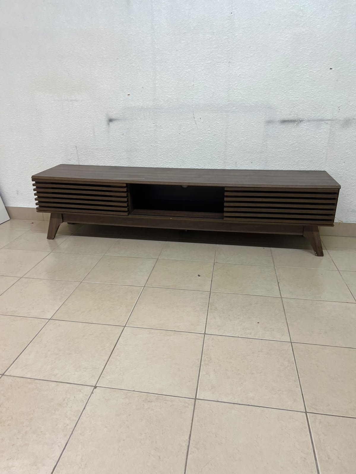 A modern-design wooden TV unit in a walnut finish—the Echo TV Unit from Home Centre UAE. - Image 5