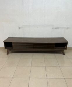 A modern-design wooden TV unit in a walnut finish—the Echo TV Unit from Home Centre UAE. - Image 6