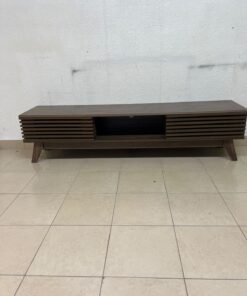 A modern-design wooden TV unit in a walnut finish—the Echo TV Unit from Home Centre UAE. - Image 7