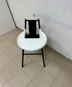 IKEA BLÅMES high chair for children, in black with a white tray. - Image 5