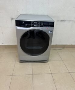 Electrolux front-loading clothes dryer, silver, 9 kg capacity